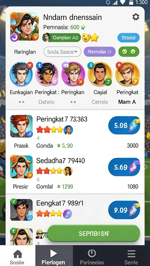 indaaa - Beragam karakter unik siap untuk dimainkan.
